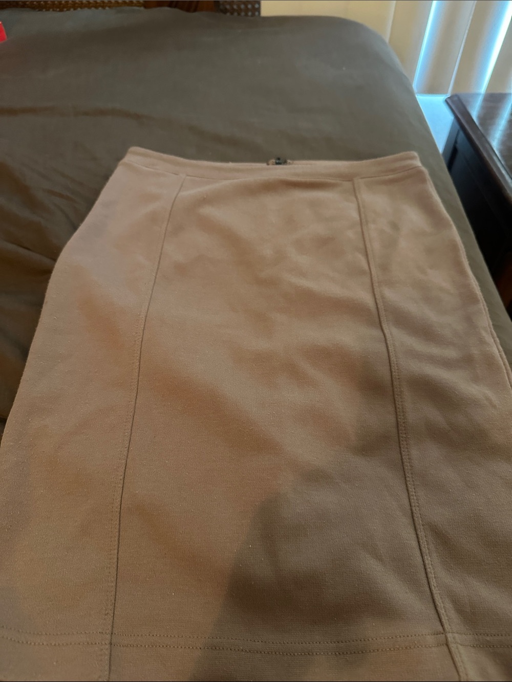 Forever 21 Tan Panel Pencil Skirt